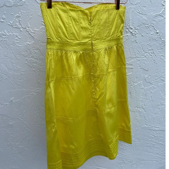 Calypso Womens St Barth Silk Topless Mini Dress Yellow Sz 10 - Picture 9 of 11